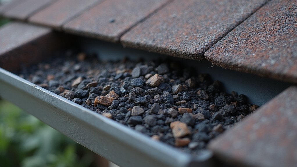 deteriorating shingles cause granule buildup