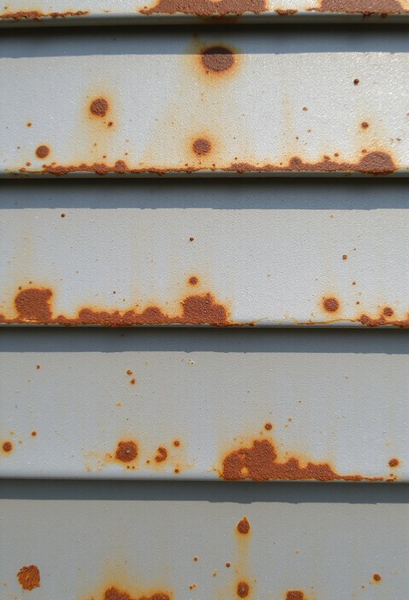 inspect for rust dents damaged seals