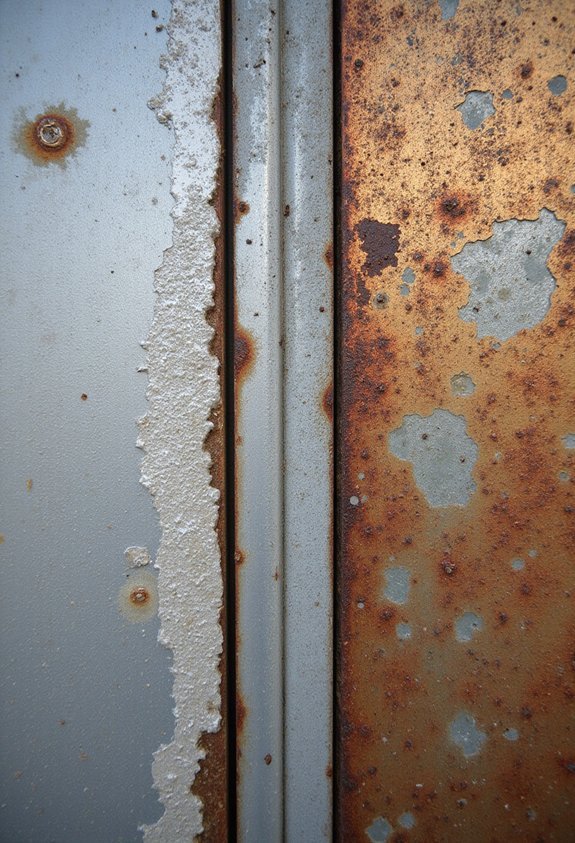 shorter lifespan due to corrosion expansion